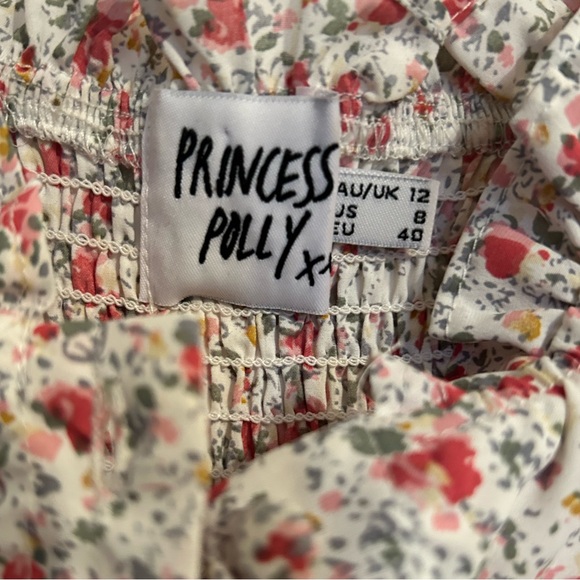 Princess Polly Donna Mini Dress Pink Floral size 8 - Picture 4 of 4